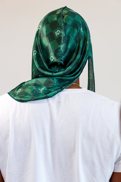 Glory By Us durag with custom Glory imprint and design. back view